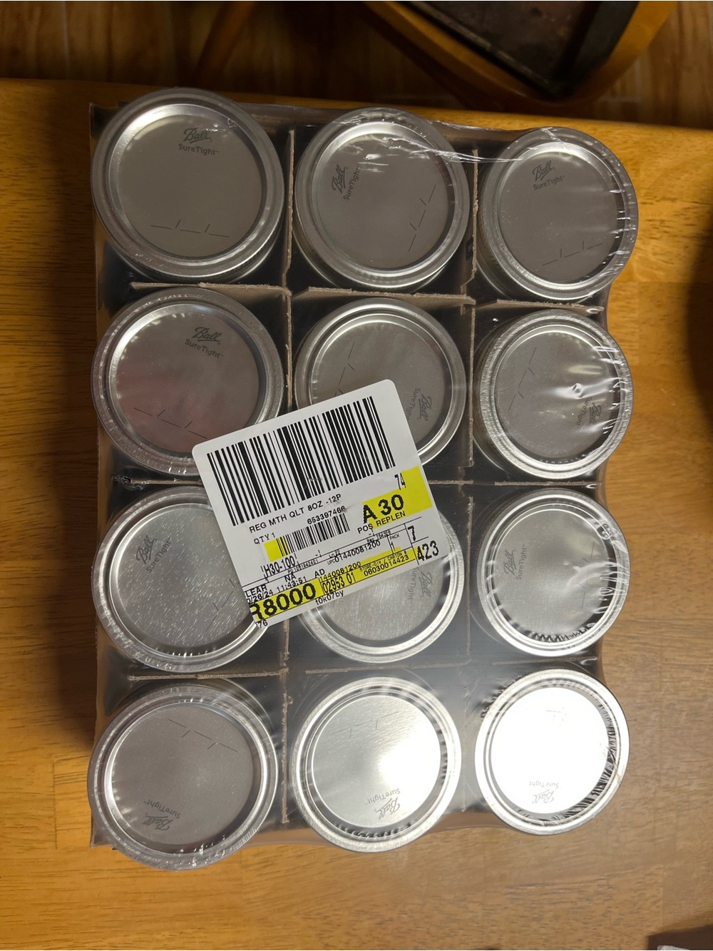 Ball Mason Jars with Lids and Bands Set - Silver (12-Pack)